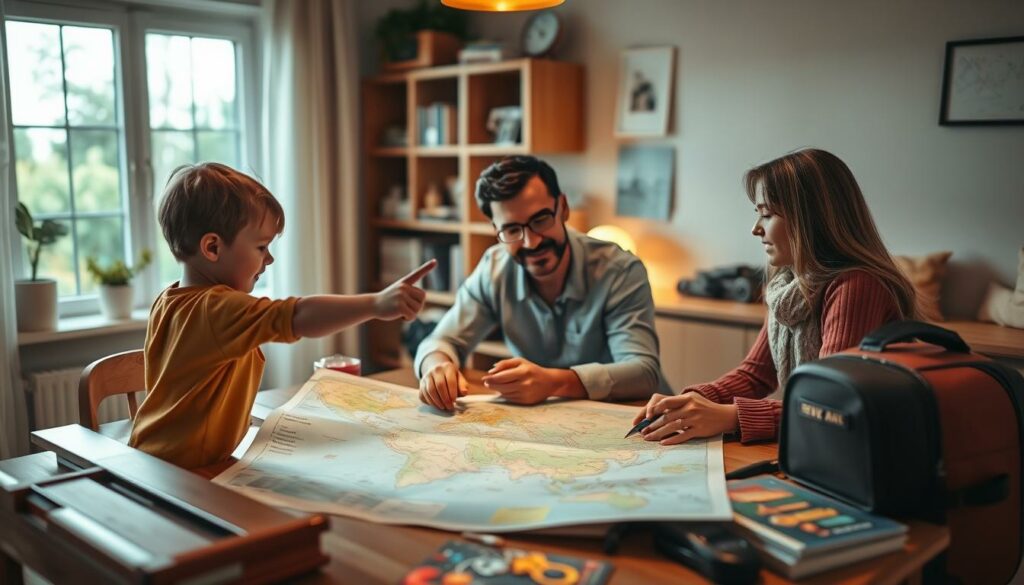 Familienreisen planen Reisevorbereitung
