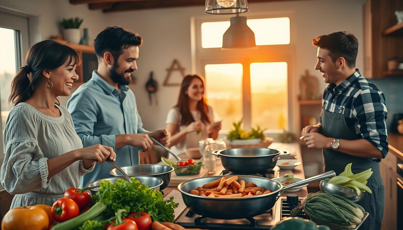 spontanes Kochen für die Familie