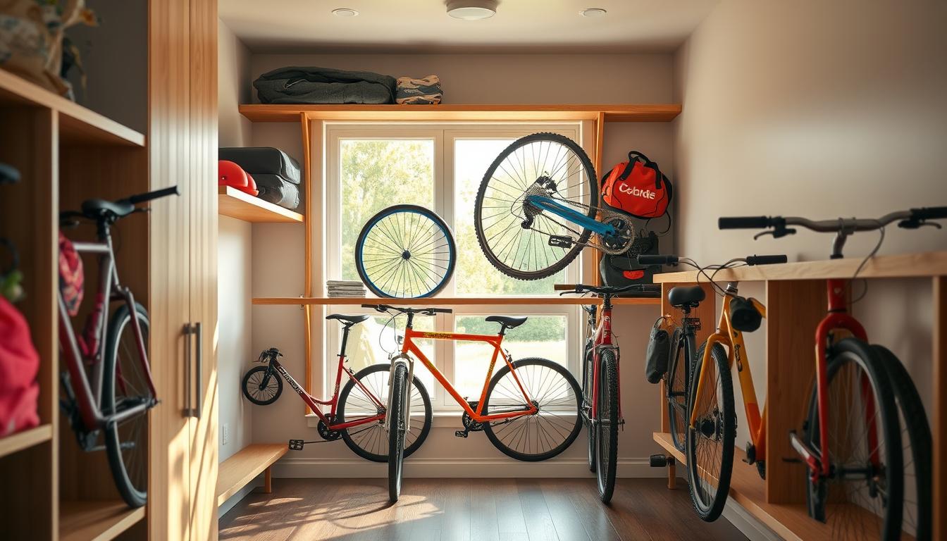 Fahrradlagerung für Familien