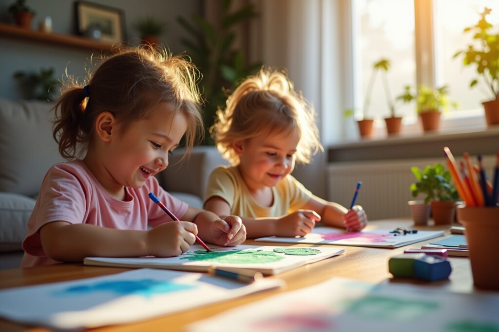 Kreative Beschäftigung für Kinder zu Hause
