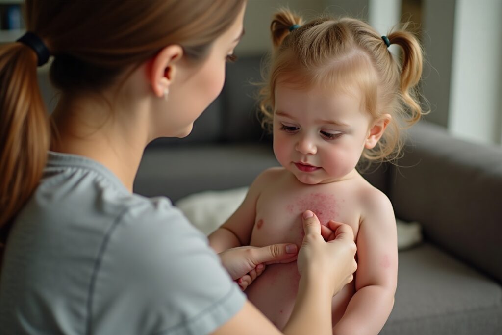 Hautausschlag bei Kindern richtig erkennen