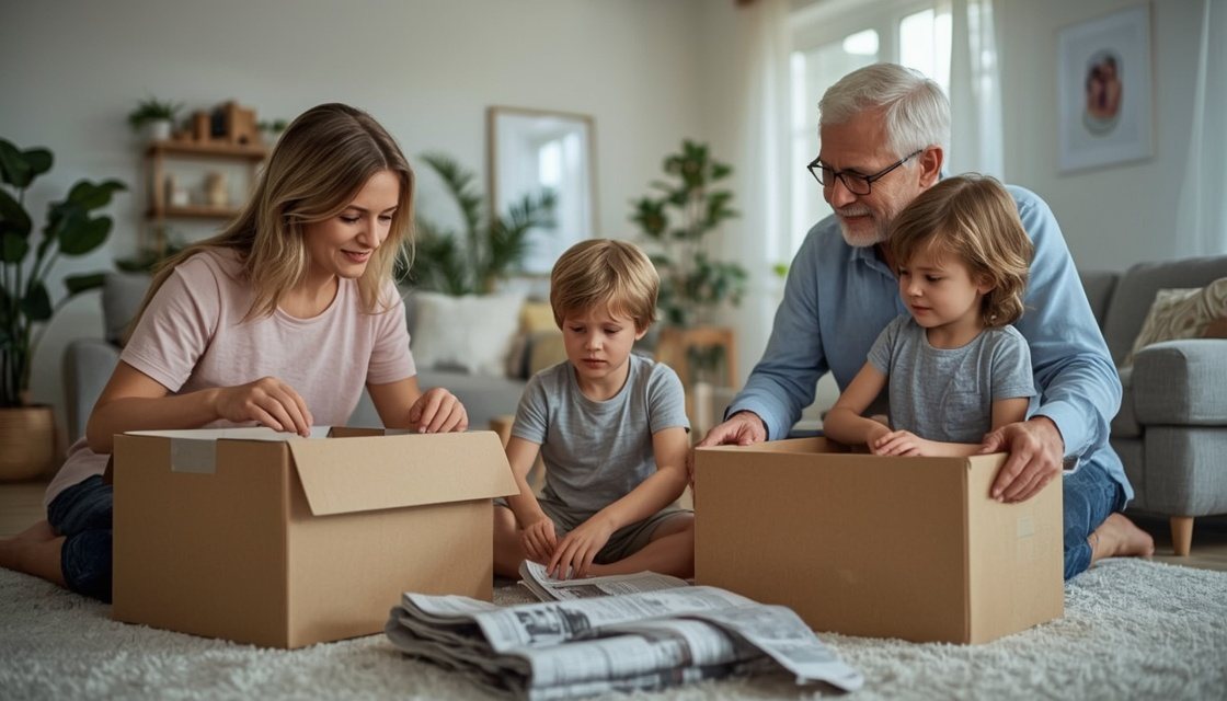 Wenn Oma und Opa umziehen: Kinder begleiten