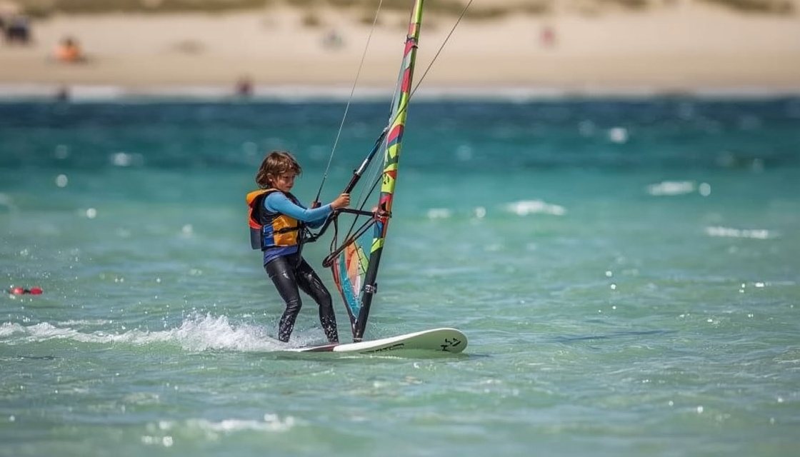 Windsurfen mit Kindern: Ausrüstung sicher wählen